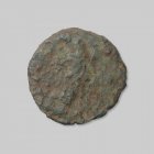 Römische Münze Follis | Foto: Michael Schmahl (© Landesamt für Archäologie Sachsen)