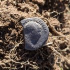 Römische Münze | Foto: Sergej Wolf (© Landesamt für Archäologie Sachsen)