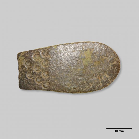 Bruchstück mit Ringmuster | Foto: Michael Schmahl (© Landesamt für Archäologie Sachsen)