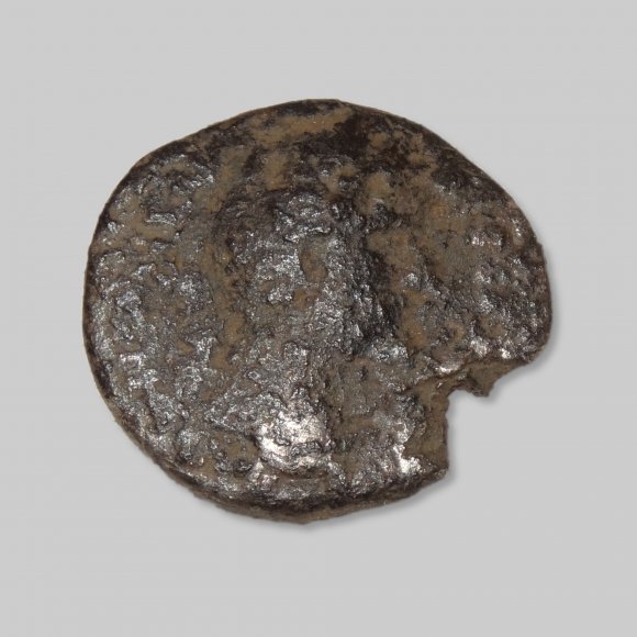 Römische Münze | Foto: Michael Schmahl (© Landesamt für Archäologie Sachsen)