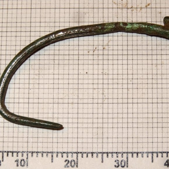 Angelhaken Silber | Foto: Michael Schmahl (© Landesamt für Archäologie Sachsen)