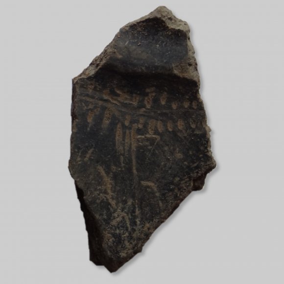 Scherbe Eisenzeit | Foto: Michael Schmahl (© Landesamt für Archäologie Sachsen)