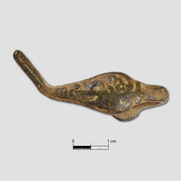 Kleiner Gürtelhaken | Foto: Uwe Schroeder (© Landesamt für Archäologie Sachsen)
