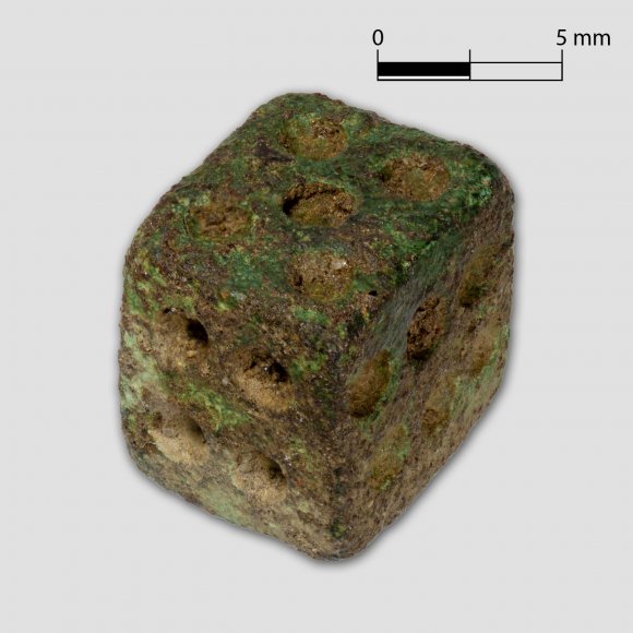 Kleiner Spielwürfel | Foto: Uwe Schroeder (© Landesamt für Archäologie Sachsen)