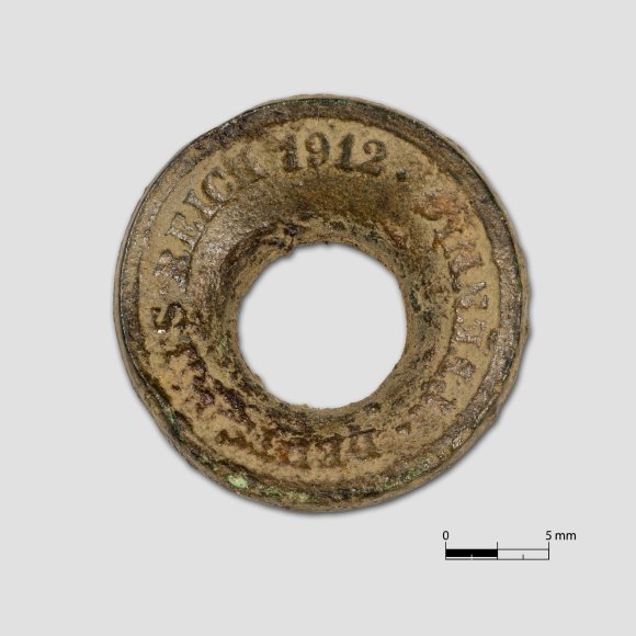 Pfennig - Durchschlag | Foto: Uwe Schroeder (&copy; Landesamt für Archäologie Sachsen)