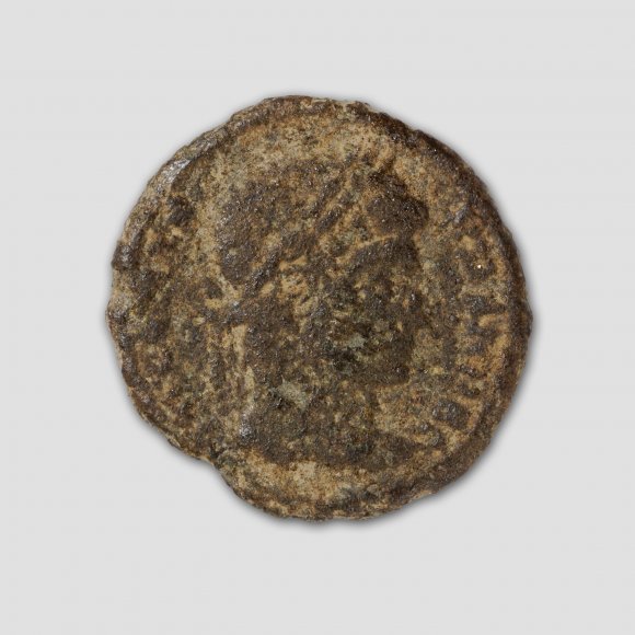 Römische Münze | Foto: Uwe Schroeder (© Landesamt für Archäologie Sachsen)