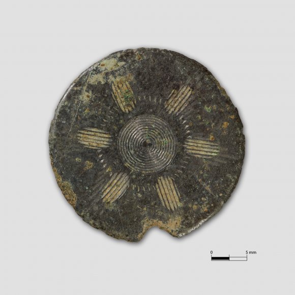 Scheibenknopf | Foto: Uwe Schroeder (© Landesamt für Archäologie Sachsen)