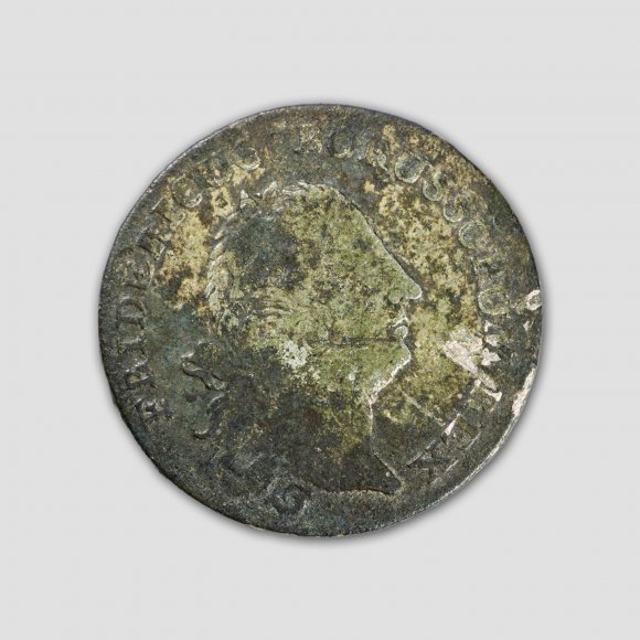 12 Einen Reichsthaler | Foto: Uwe Schroeder (© Landesamt für Archäologie Sachsen) 12 Einen Reichsthaler - Friedrich II Preußen (silber)