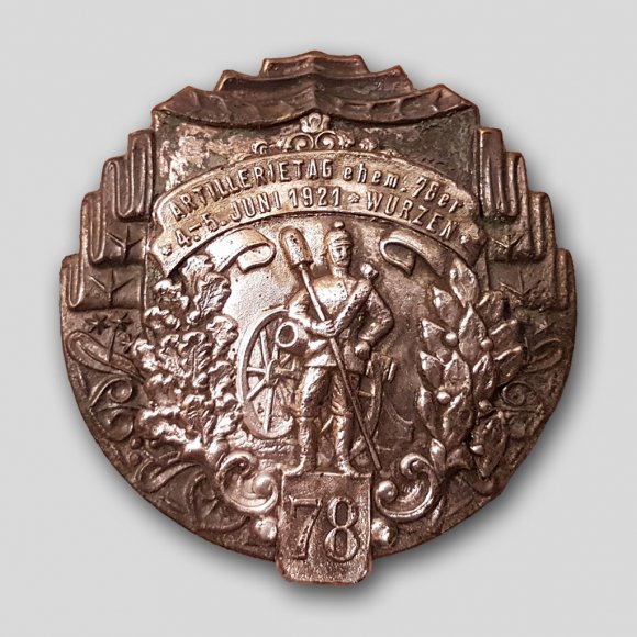 Medaille Artillerietag 1921 - Sächsischer Artillerietag  4.–5. Juni 1921, Wurzen