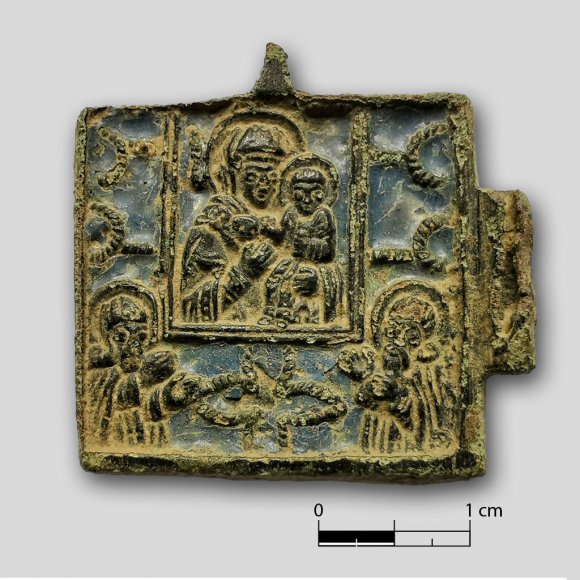 Reiseikone | Foto: David Wemhöner (© Landesamt für Archäologie Sachsen) Reiseikone - Reiseikone, russisch orthodox