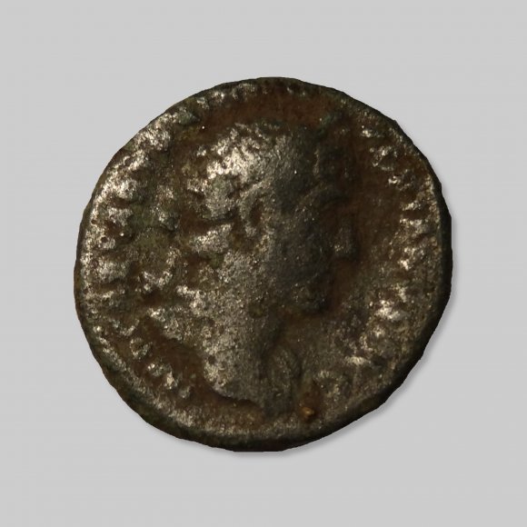 Römische Münze silber - römische Silbermünze vermutlich Silberdenar, Kaiser Antoninus Pius (138-161)